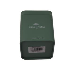 Bespoke Collectible Square Metal Tin Container With Airtight Double Lid