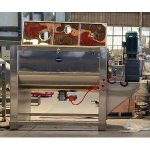 Stainless Steel Ribbon Blade Mixer In Viscous Powder Particle Mixing Machine