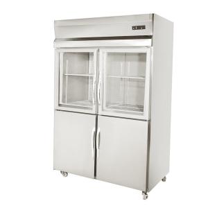 Commercial Solid Door Upright Kitchen Freezer For Meat Kitchen Refrigerator