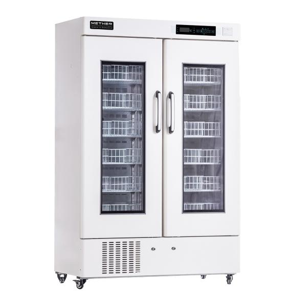 Buy 658L Blood Bank Refrigerator  Double Glass Door With Blood Basket And Sprayed Coated Outside" at wholesale prices