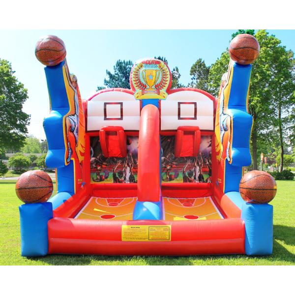 Shooting Stars Basketball Inflatable Target Bounce House Interactive Sports
