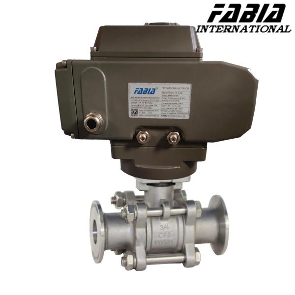 Buy Electric High Pressure Ball Valve Stainless Steel Clamp Industrial Ball Valve at wholesale prices