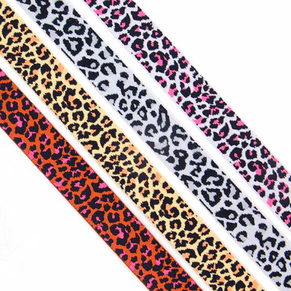 Jacquard Ribbon For Underwear Waistband Wild Leopard Jacquard Elastic Band
