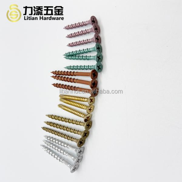 Carbon Steel Cross Recessed Countersunk Head Chipboard Screws Wood Screw