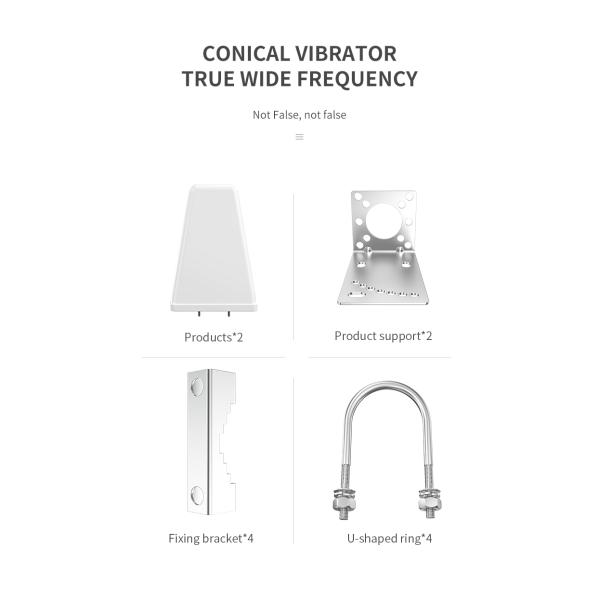 Vertical Polarization 11dBi LPDA 4G LTE Antenna Screw Mount for Car Communication