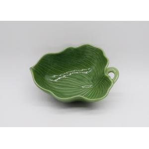 Ceramic Green Cabbage Vegetable Shape Platter Earthenware Material Dinner