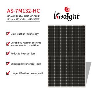 Pv Module Mono Crystalline Solar Panel As-7m132-Hc 500w Solar Power Panel