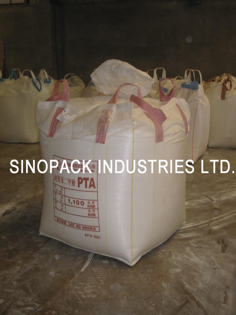 Quality PTA Packing Big Bag FIBC , Four-Panel Bulk Pellet Big Bag Circular for sale