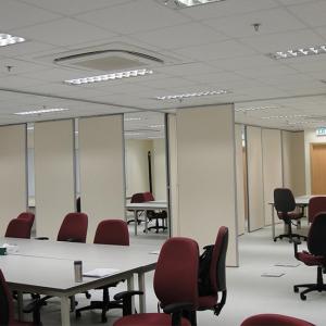 Fashion Sliding Office Partition Walls With Aluminum Frame Hanging System