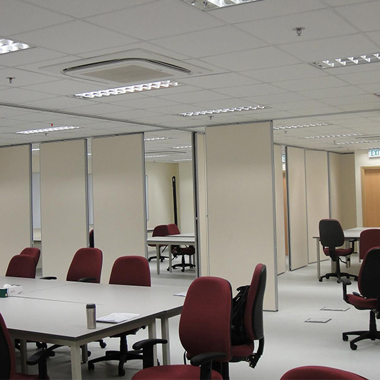 Light Weight Office Partition Walls / Aluminum Frame Folding Partition Walls