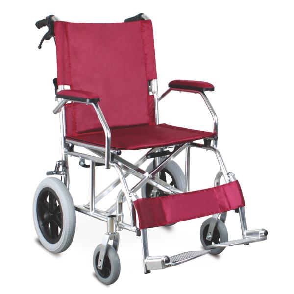 Buy 12inch PU Travelite Folding Transport Wheelchair Linkage Brake at wholesale prices