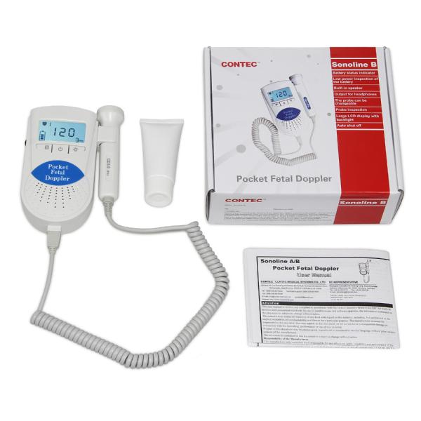 Sonoline B CE FDA Prenatal Fetal Doppler 3Mhz Probe Back light Home Use Pocket Heart Rate Monitor