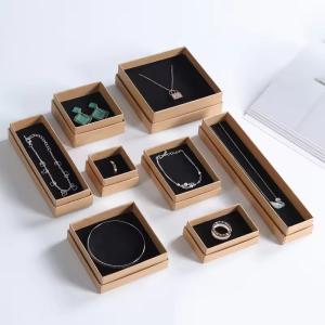 Square Recyclable Gift Jewelry Packaging Customised With Foam Insert