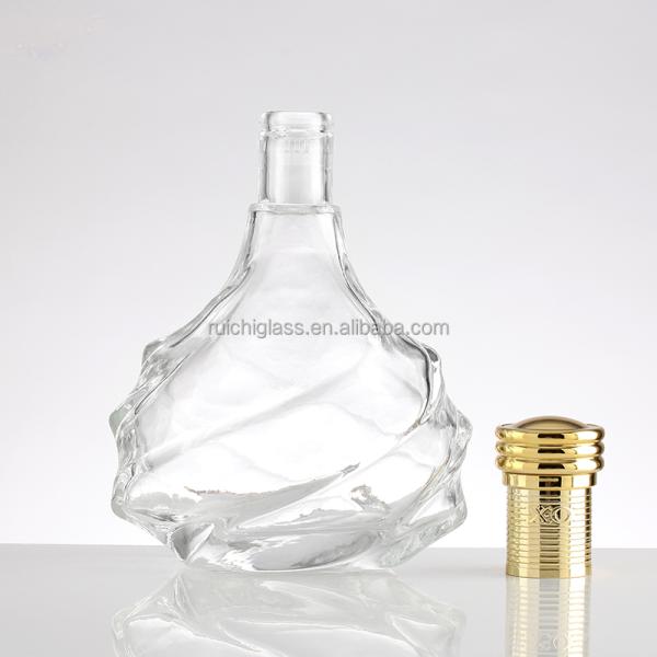 500Ml 700ml Empty Vodka Bottles Glass Whiskey Bottles for Champagne Requirements