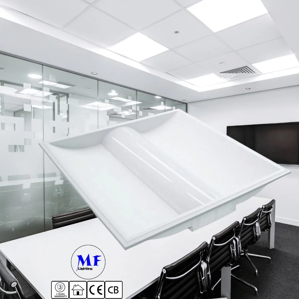 50W 2*4FT Flame-Retardant Anti Glare Dimmable Ceiling Light Commercial Lighting LED Panel Light Ceiling Troffer Light Fixtures for Offices / Classrooms / Hotel
