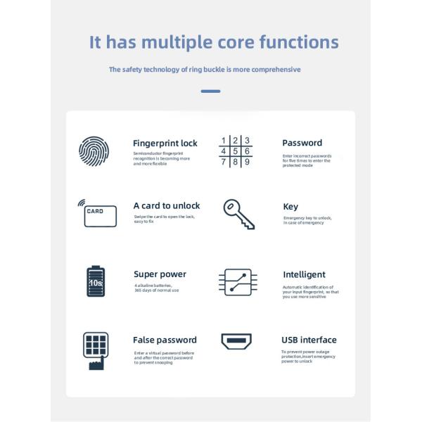 5VDC Bluetooth Smart Lock Wireless Cylinder Custom Electronic Touch Door Lock