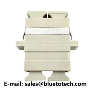 CATV System PBT Multi Mode Sc Duplex Adapter With Flange Beige Color