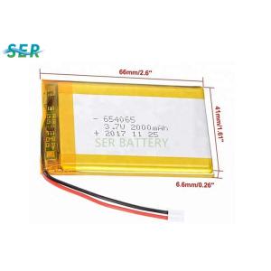 Li - Po 3.7 Rechargeable Lithium Battery 654065