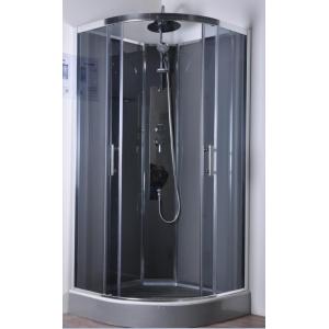 Quality Commercial Quadrant Shower Cubicles , Curved Glass Shower Enclosures for sale
