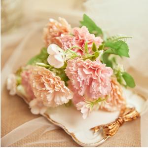 Carnation simulation flower Spring color series Small handle flower Mother's Day