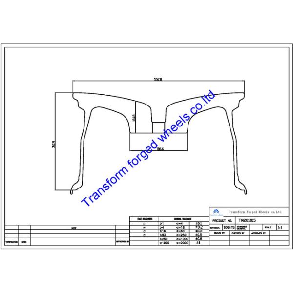 TM201105 20X11 inches forged wheels monoblock wheels blanks Dimple style barrel and rims
