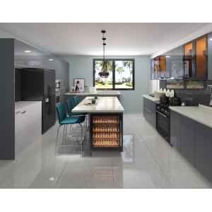 Kitchen Cupboards Countertop High Gloss Lacquer Built In Pantry Cabinet