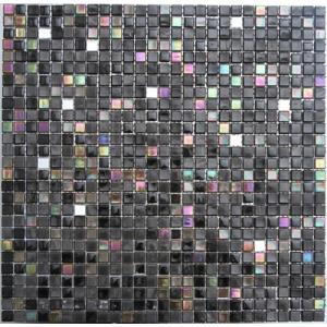 Quality crystal glass glass mosaic tile LARM03 10x10mm for sale