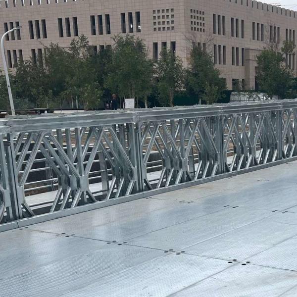 Buy Long Span Prefabricated Steel Pedestrian Bridges Steel Deck  Timber Deck at wholesale prices