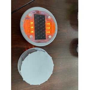 2.5V Dia 136mm Solar Road Marker 57 Ton Weight Resistance For Parkway Safety