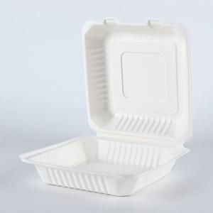 Disposable bagasse pulp food storage containers