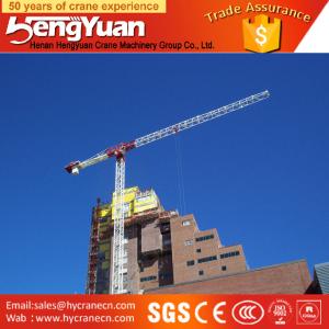 Quality 50m jib Telescopic Tower Crane offer tower crane hoist motor for sale