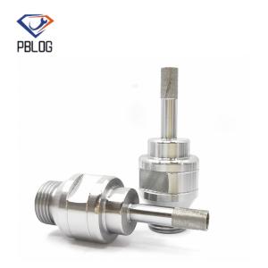 Customization glass hole saw Threaded Solid Sintered Diamond drill Bits