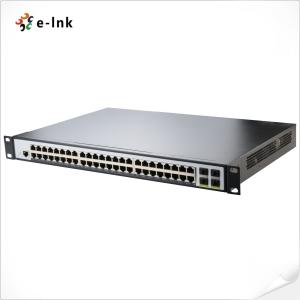 L2+ 48-Port 10/100/1000T 802.3at PoE + 4-Port 100/1000X SFP Managed Switch