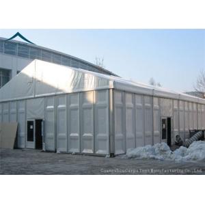 White Durable 15m * 25m Large Industrial Storage Tent Flame Retardant