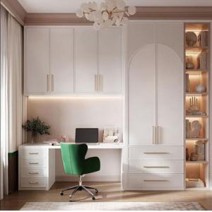 White Side Door Damping Track Desk Bedroom Wardrobe Closets