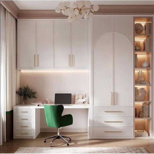 Buy White Side Door Damping Track Desk  Bedroom Wardrobe Closets at wholesale prices