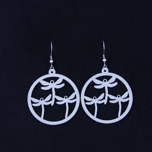 Fashion High Quality Ladies Women Girls Stainless Steel Earrings LEF120