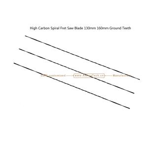 High Carbon Spiral Fret Saw Blade 130mm 160mm Ground Teeth,Carving Hole on Wood
