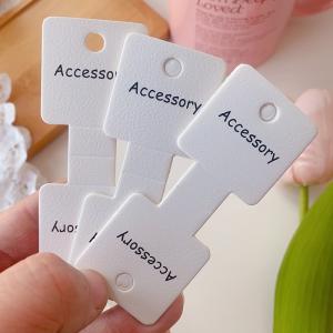 Pink Floral Hair Tie Display Cards 100pcs 9x3.5cm