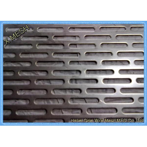 Galvanized Steel Slotted Hole Perforated Metal Cladding Panels Corrosion