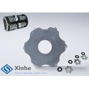 Quality 6 Tipped Edco Scarifier Parts Tungsten Cutters Road Cement Surface Prep Machines for sale