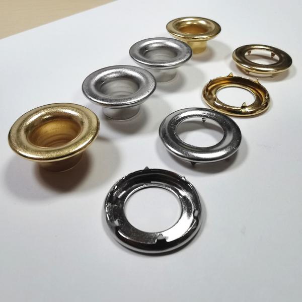 Factory Wholesale Thickened High Quality Brass Metal Eyelet With Prong Tent Canvas Clothing Eyelet
