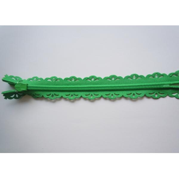 Buy Nice design 24 colors available #3 lace nylon zipper with waterdrop slider for garment at wholesale prices