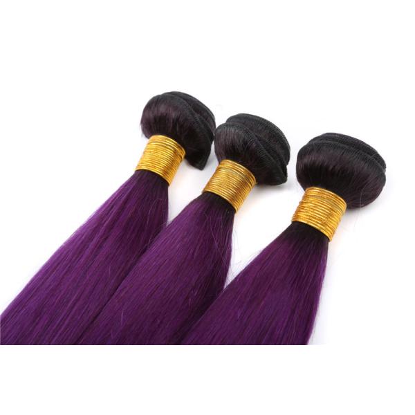 12-24 Inches 8A Grade Two Tones Purple Hair Virgin Brazilian Human Hair weft Tangle and Shedding Free