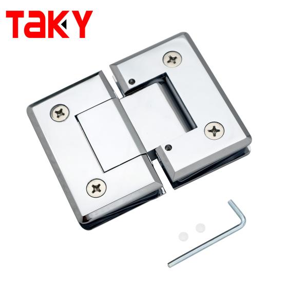 180 Degree Stainless Steel Shower Door Hinge for 8-12mm Glass