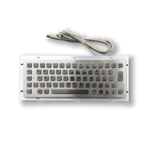 IP65 / IK07 Stainless Steel Keyboard waterproof dustproof Industrial Keyboard Rear Panel Mounted -40℃