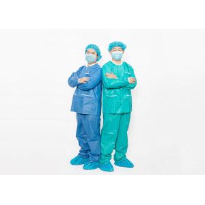 Long Sleeve SMS / Spunlace XXXL Disposable Surgical Gown