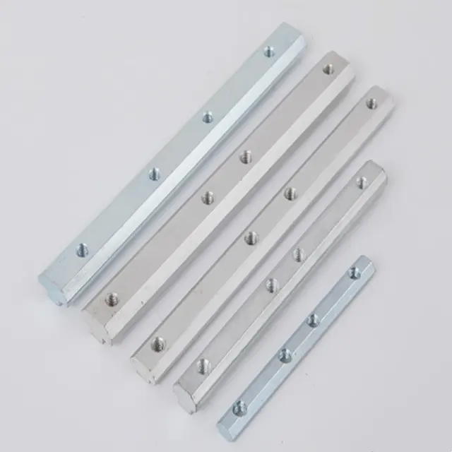 T Slot Aluminum Extrusion Profile Straight Line Inside Connector Joint Bracket 4 X M6
