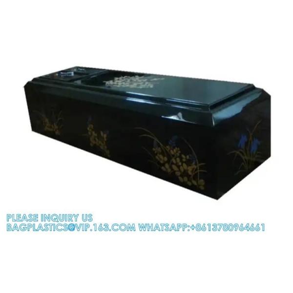 Japanese Plywood Casket Wooden Coffin With Flower Painting Casket Wooden Coffin OEM Japanese Wooden Coffin