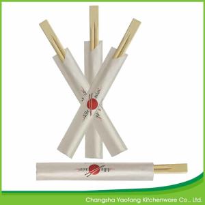China 23cm Bamboo Restaurant Chop Sticks Twins Custom Disposable Natural on sale